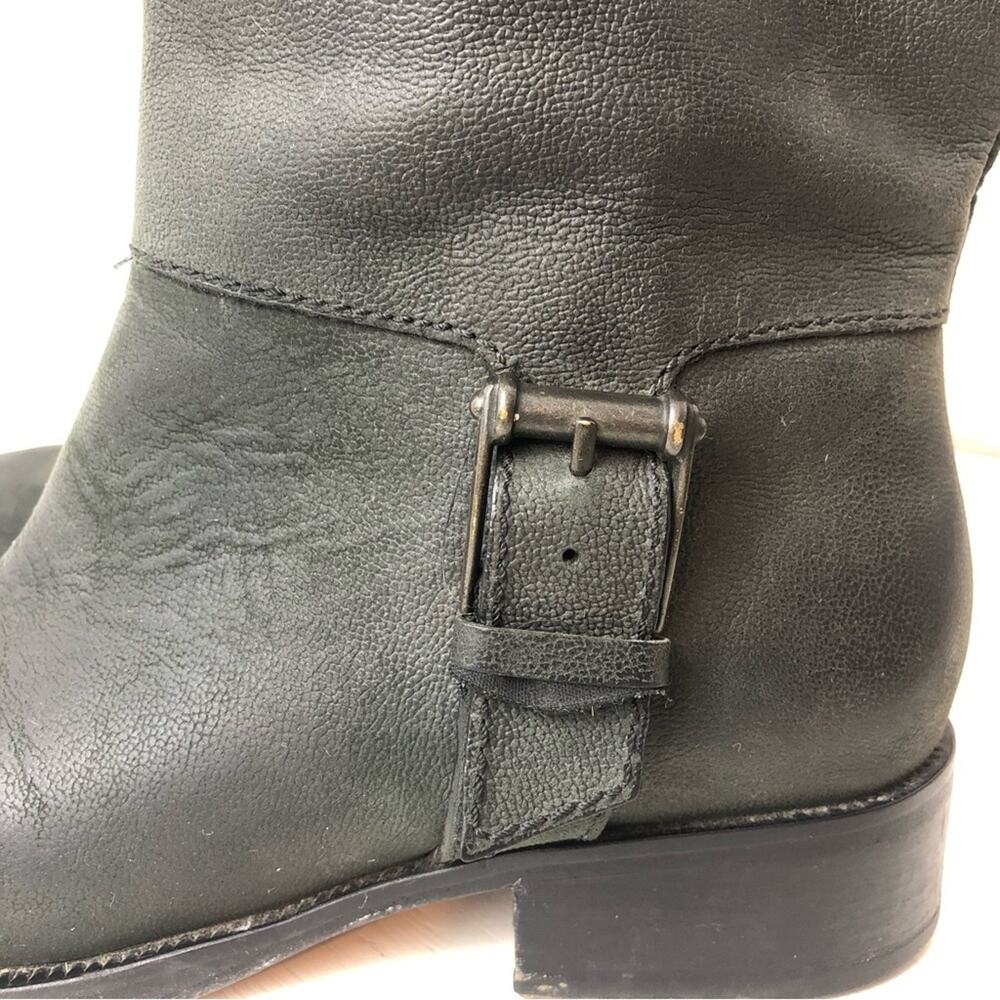 Cole Haan Nike Air Leora black leather moto boot size 6.5 - Picture 4 of 12
